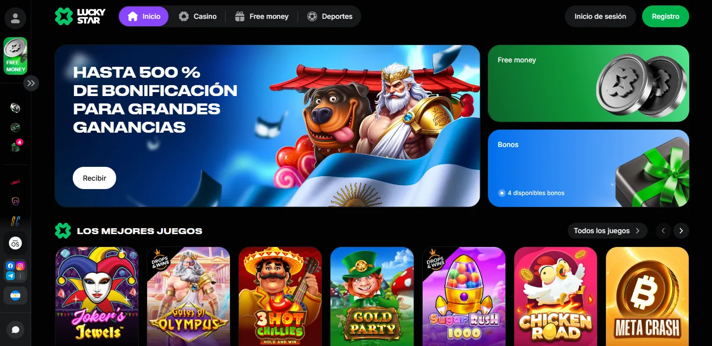 Amplia variedad de títulos en el casino Argentina online